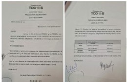 Último momento: oficializan la lista de Biorlegui