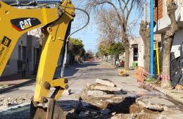 Reparan pavimento en Aspirante Gazo y Avenida San Martín
