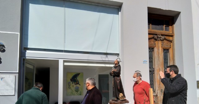 La imagen de San Francisco de Asís visitó y bendijo las nuevas oficinas de LALCEC