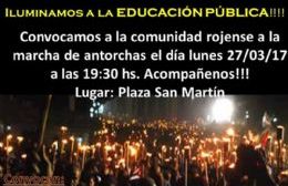Nuestros docentes convocan a la Marcha de Antorchas en Plaza San Martín