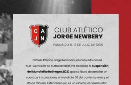 Jorge Newbery suspendió el Mundialito