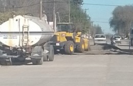 Avenida Trillo: la CLYFER retomó los trabajos de pavimentación