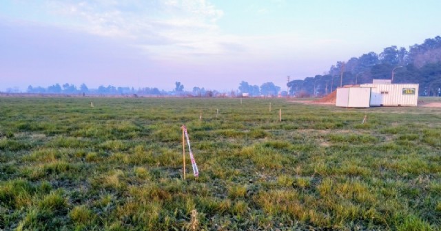 Se trabaja en el predio del futuro Parque Industrial