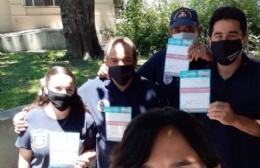 Fueron vacunados integrantes del cuartel de Bomberos Voluntarios de Carabelas