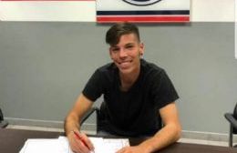 Agustín Martegani firmó su primer contrato con San Lorenzo