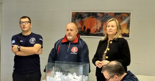 Sorteo mensual de la rifa de los Bomberos Voluntarios