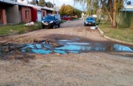 Aguas servidas en Barrio Mudynda