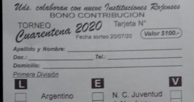 Liga de Fútbol y el Taller Protegido lanzan bono contribución