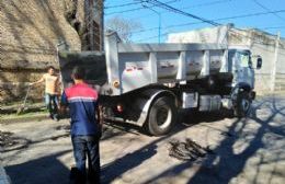 El Municipio retoma tareas de bacheo en el área céntrica de la ciudad