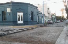 Avanzan los trabajos en la bocacalle de Paso y Constitución