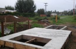 La nueva estación elevadora de líquidos cloacales aguarda que pase el mal tiempo