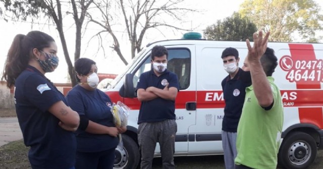 Los Bomberos Voluntarios de Carabelas cumplieron con una jornada de capacitación