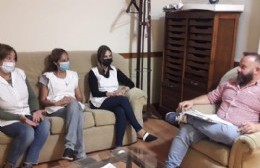 Lionetti se reunió con autoridades de la Escuela N° 1