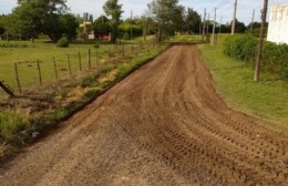 Trabajos de mantenimiento de calles en barrios Belgrano y Unión