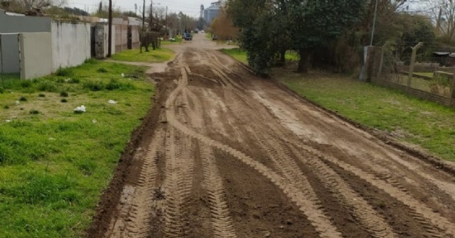 Trabajos de mantenimiento en calles del Barrio Santa Teresa