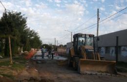 La pavimentación de calle Azara se encuentra en la recta final