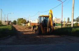 Trabajos en la zona de Azara y Avenida Pellegrini