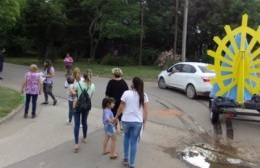 La imagen peregrina de la Virgen de Luján visitó Rafael Obligado