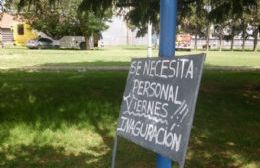 Se instala un parque de diversiones y solicita personal local