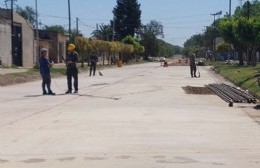 Retoman los trabajos de pavimentación en Diego Trillo