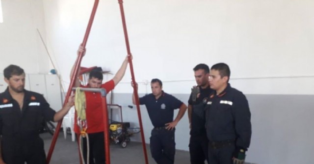 Bomberos Voluntarios de Rojas participaron de una capacitación en Ferré