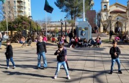 Show de baile en Plaza San Martín