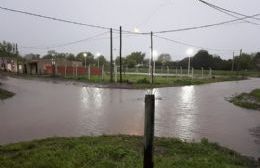 La gran cantidad de lluvia provocó anegamientos en varios sectores de la ciudad