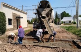 Se construye un badén en calle Martínez Fontes