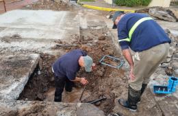 Trabajos de Obras Sanitarias para mejorar el servicio de agua