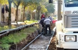 Avanzan obras de cordón cuneta en Santa Teresa