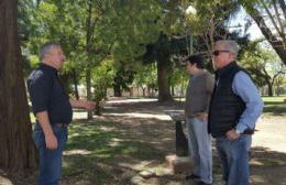 Rossi recorrió obras junto a funcionario provincial