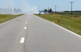 Ruta 188: explotó transformador y ocasionó un incendio