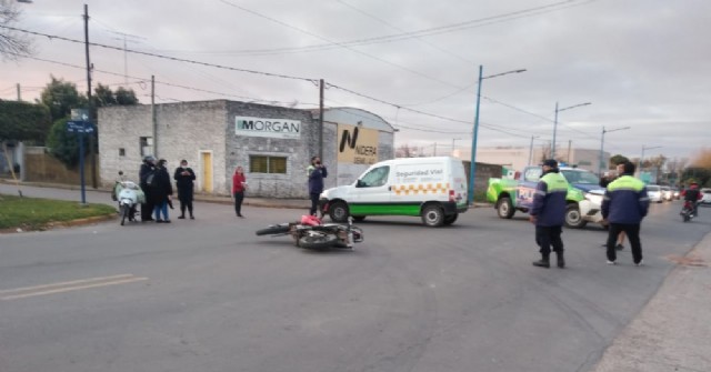 Accidente de motos en Tres de Febrero y Belgrano