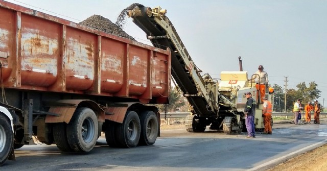 Comenzaron obras de repavimentación frente a nuestra ciudad