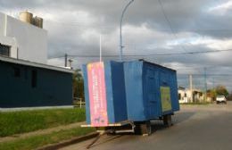 La cabina de zoonosis está instalada en Dardo Rocha y Boulevard Moreno