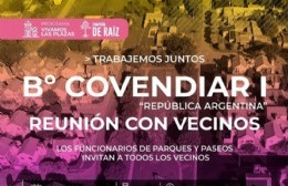 Barrio Covendiar I: charla con vecinos para proyectar la plaza