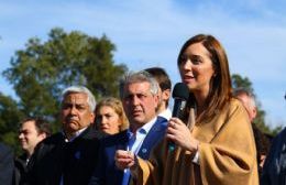 Vidal en Pergamino anunció la construcción de una represa: Rossi cantó el presente