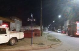 Bomberos realizaron un simulacro en el edificio en ruínas