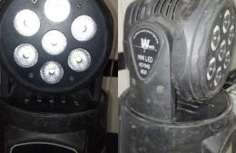 Roban luces cabezales de un domicilio