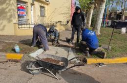 Reparación de cordones y construcción de rampas en la ciudad