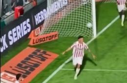 Gol del rojense Tissera en el triunfo de Instituto