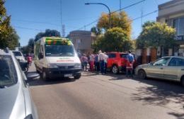 Un motociclista cayó a la calzada en Avenida 25 de Mayo frente al TAFS