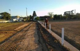 Argentino avanza en las obras de la cancha de hockey