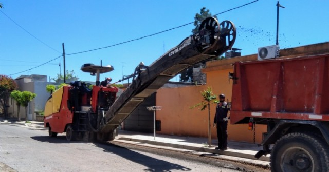 Reanudan trabajos de fresado en las calles céntricas que serán reasfaltadas