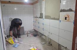 Avanzan las obras en la sala de partos del Hospital Municipal Unzué