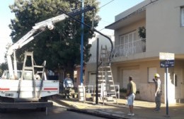 Avanza la instalación de semáforos en la esquina del Centro Cultural Sabato