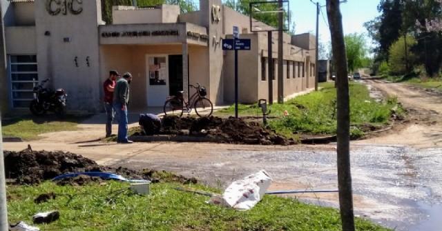 Recambio de cañerías del servicio sanitario en Azara y 29 de diciembre