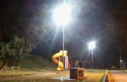 El Municipio renovó la iluminación en un sector de la Pista de la Salud