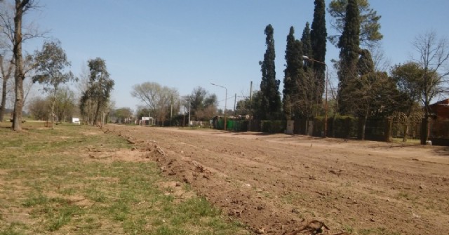 Finalizó el desmonte en la calle Luis Dorrego de Barrio Santa Teresa