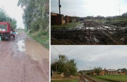 Calles intransitables en el Barrio Progreso